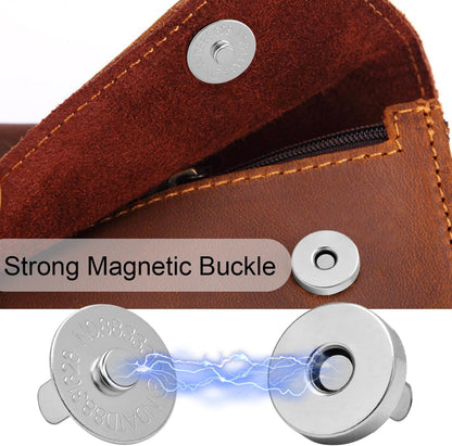 CooBigo 24Sets Magnetic Snaps for Purse Closures 18mm Magnetic Fastener Replacement Kit Magnetic Snaps for Purses and Totes Clothing Bag DIY Craft (Silver)