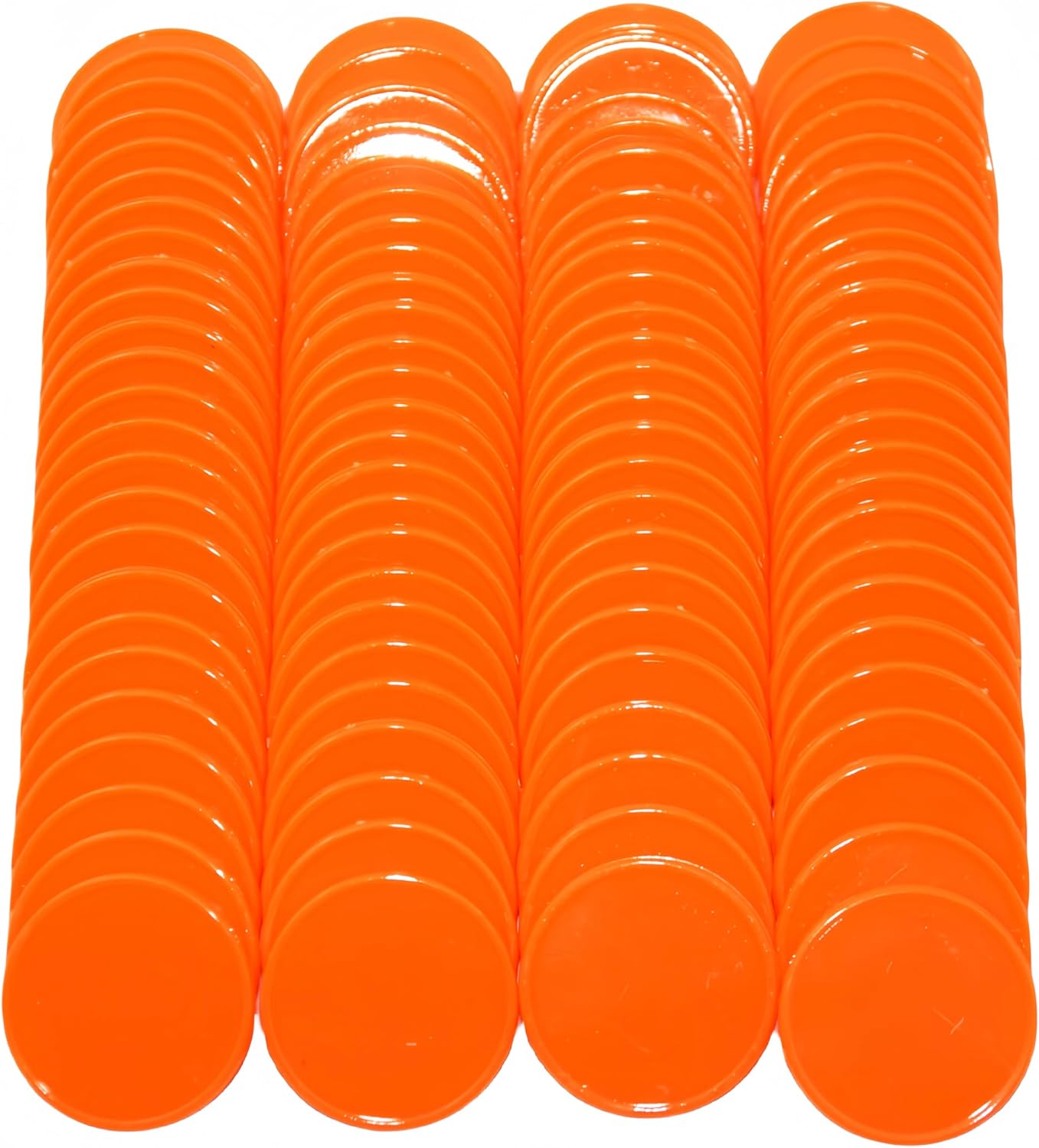 Smartdealspro Set of 100 1 Inch Opaque Plastic Learning Counters Mini Poker Chips Game Tokens with Storage Box (Pink)