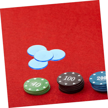Kisangel 100pcs Bingo Chips for Math Counting Game Markers Plastic for Educational Activities and Game Night Fun