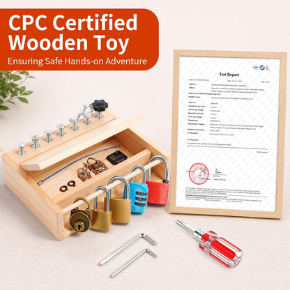 INIFEIDALA Kids Tool Set,Montessori Educational Toys for 3 4 5 Year Old,Montessori Screwdriver Board Set,Sensory Preschool Learning for Toddler Travel,Fine Motor Skills - STEM Toys