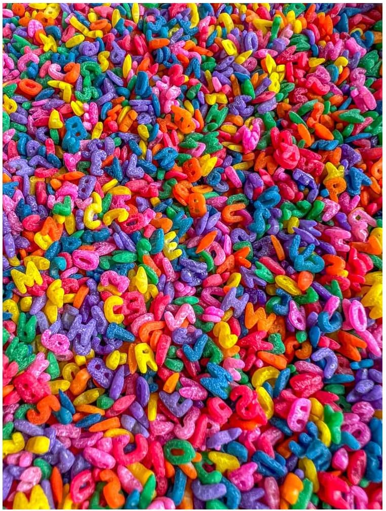 2 Cups of Rainbow Pasta Sensory Bin Filler for Sensory Table - Elbow Noodles