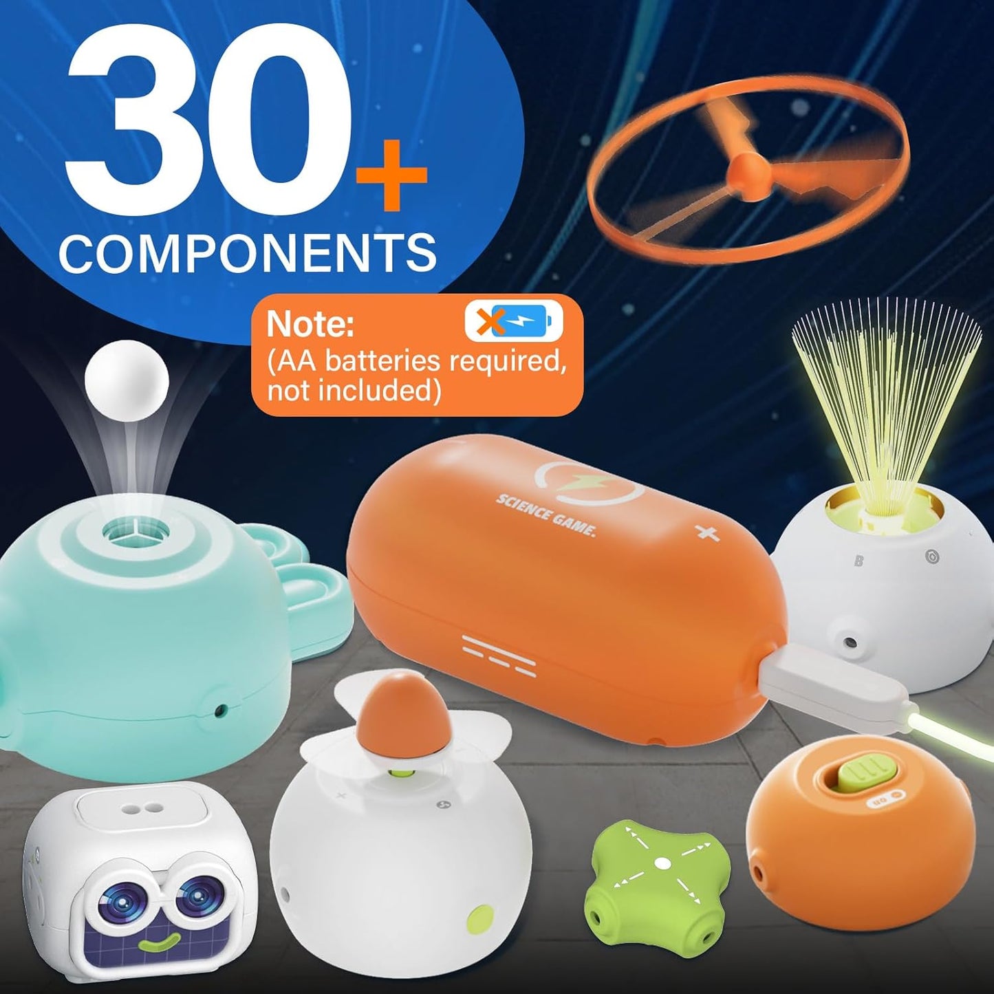 Science Kits for Kids, 448+ Projects Circuit Exploration Kits Educational Electronics Toys for Boys & Girls Hands-On Engineering Toy, Birthday, Halloween, Christmas Gift for Ages 5 6 7 8 9 10 11 12