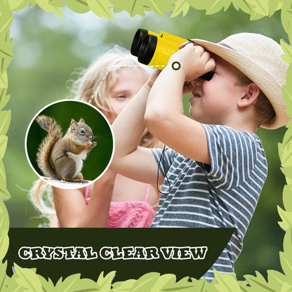 Libima 24 Pcs Binoculars Bulk Educational Compact Binoculars with Neck String Telescope for Learning Bird Watching Camping Hiking Travel Safaris Birthday Gifts(Green)