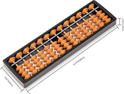 Digital Standard Abacus-20 cm-Professional 13-Column Soroban Calculator (Functional and Educational Tool)