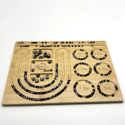 Petoysoso Bead Boards for Jewelry Making, Bamboo Beading Board for Bracelet & Necklace, Jewelry Making Supplies,Bead Tray Supplies