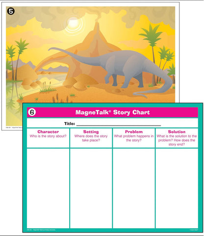 Super Duper Publications | Magnetic Fantasy Adventure Stories Match-Up Barrier Game | Educational Learning Resource for Children