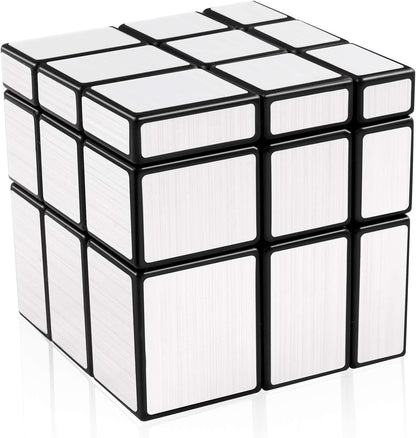 D-FantiX Shengshou Mirror Cube 3x3 Speed Cube Gold Mirror Blocks Cube 3x3x3 Different Shapes Puzzle Cube Toys for Kids Adult
