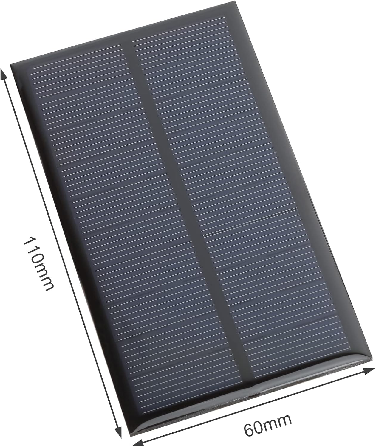 Micro Solar Panels with Wire, 5PCS 5V 200mA Photovoltaic Solar Cells Kit 110mmx60mm / 4.33''x 2.36''