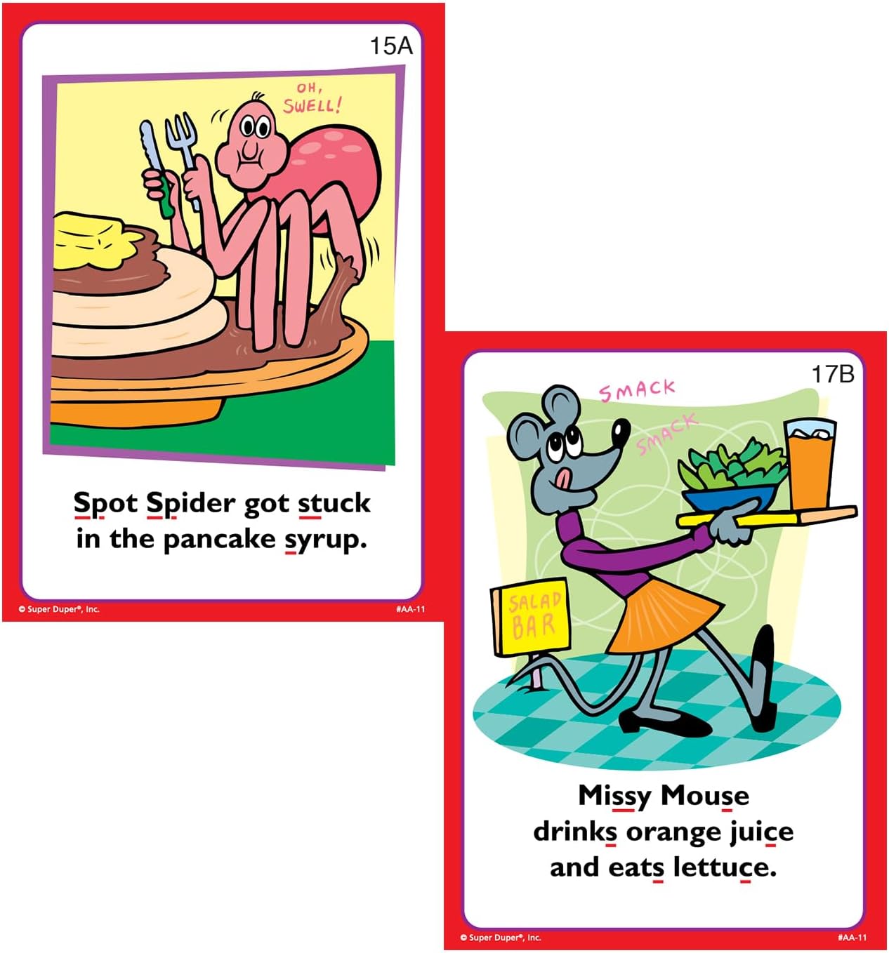 Super Duper Publications | Say and Do® Action Articulation S Sounds Fun Deck | Vocabulary and Language Development Flash Cards | Educational Learning Materials for Children