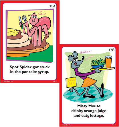 Super Duper Publications | Say and Do® Action Articulation S Sounds Fun Deck | Vocabulary and Language Development Flash Cards | Educational Learning Materials for Children