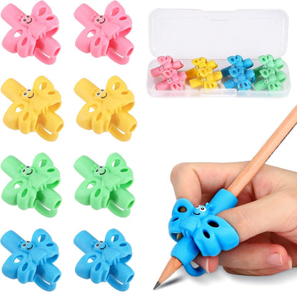 KOABBIT Pencil gripper kids/toddler handwriting aid tools for beginners,Pencil Holder for preschooler 2-4 Years learning to Write for Children's Training Pen Holding Posture Correction Tools(3 PACK)