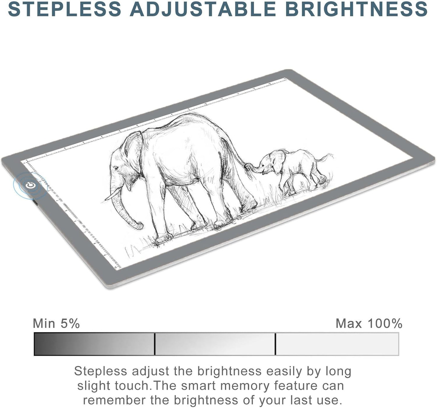LitEnergy A4 LED Copy Board Light Tracing Box, Adjustable USB Power Artcraft LED Trace Light Pad for Tattoo Transferring, Drawing, Sketching, Animation, Stenciling, Diamond Art Painting Accessories
