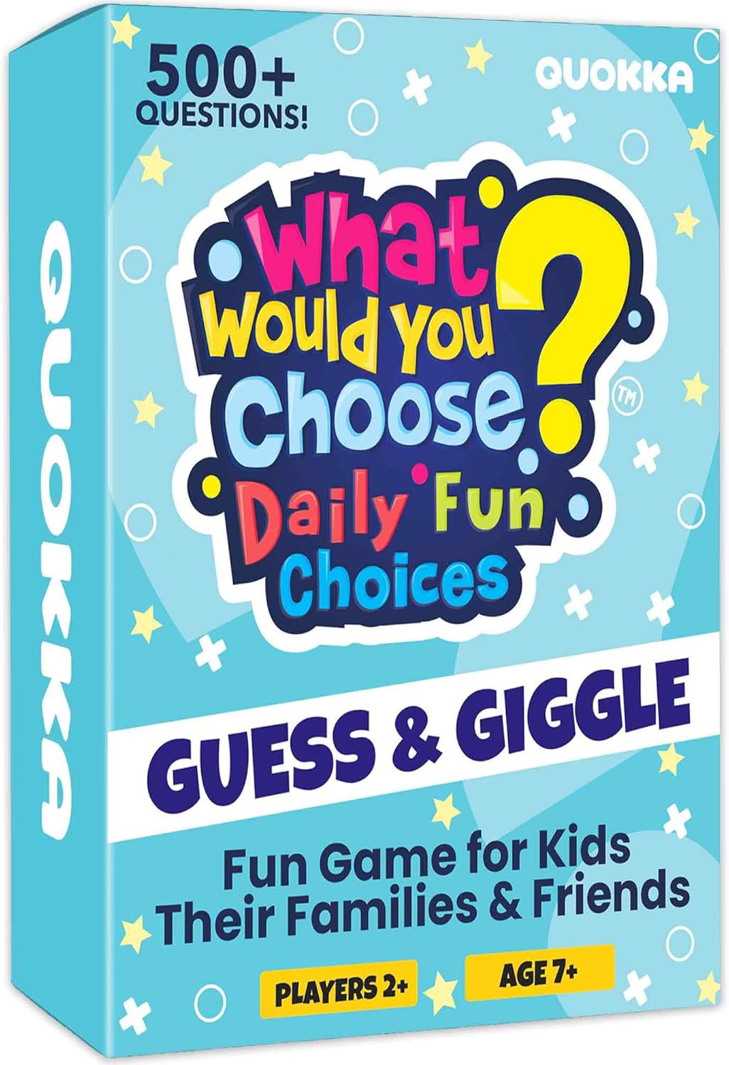 QUOKKA Board Games for Kids 8-12 – Family Games for Kids and Adults – What Would You Choose – 500+ Questions – Original Edition – Fun Card Game for Family Night