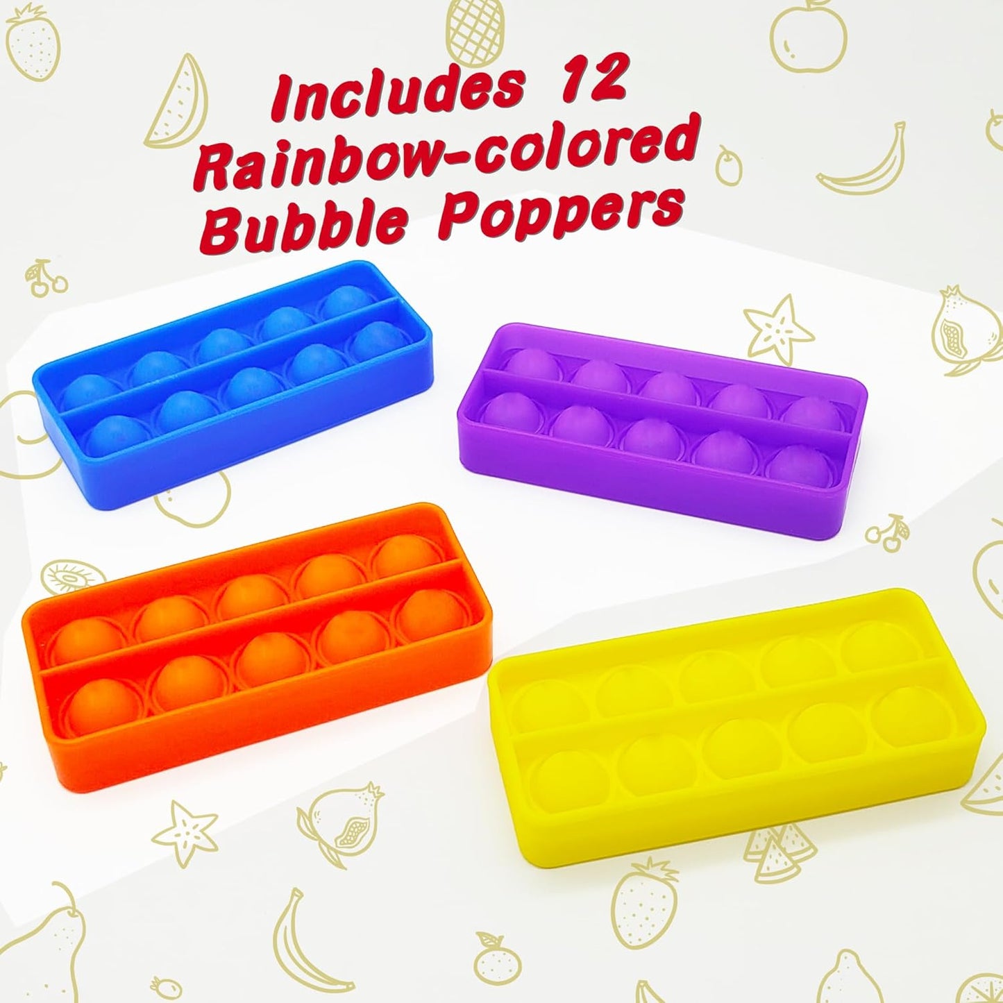 Ten Frame Popper, Math Fidget Sensory Counting Toys, Educational Toy for Kids Classroom Group Learning Activities(Pack of 12)