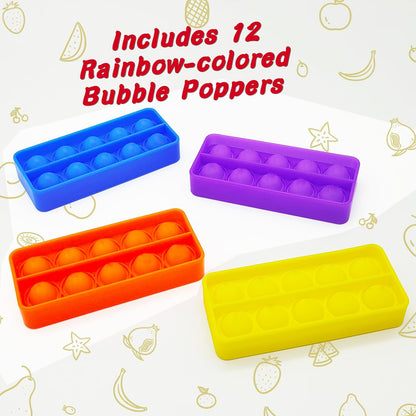 Ten Frame Popper, Math Fidget Sensory Counting Toys, Educational Toy for Kids Classroom Group Learning Activities(Pack of 12)