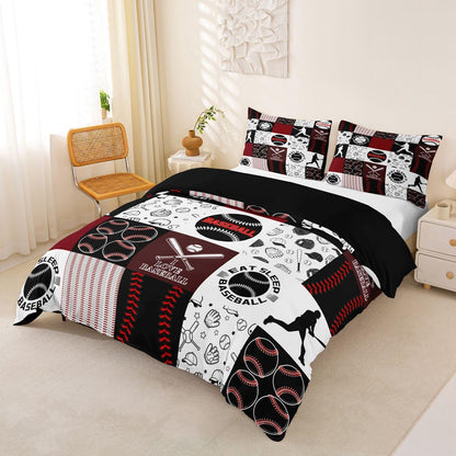 Drum Kit Duvet Cover,Kids Musical Instruments Bedding Set,Rock Music Comforter Cover for Boys Girls Room Decor,Neon Lighting Lightweight Bedspread Cover Twin Size with 1 Pillow Case(No Comforter)