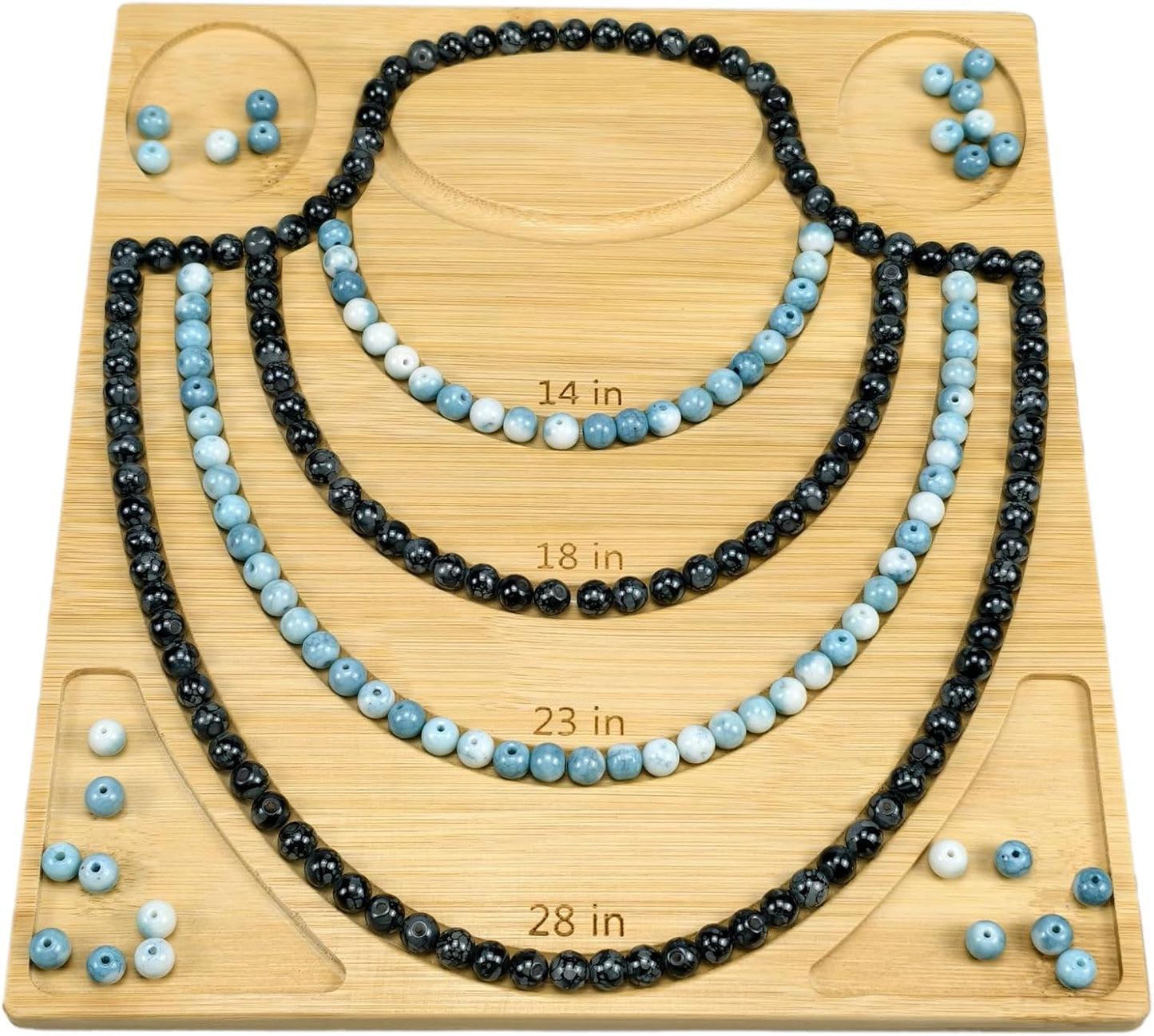 Petoysoso Bead Boards for Jewelry Making, Bamboo Beading Board for Bracelet & Necklace, Jewelry Making Supplies,Bead Tray Supplies
