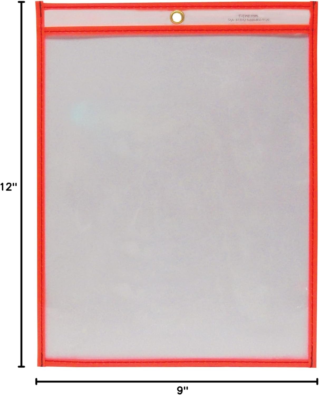 C-Line Reusable Dry Erase Pockets, 9 x 12 Inches, Assorted Neon Colors, 25 Pockets per Pack (40820)