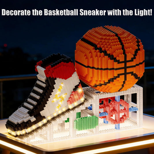 2026 New Soccer Ball with Sport Sneaker Building Block Set, Realistic Soccer, Luminous Crystal Shoe, Golden Stand STEM Bricks, DIY Educational Toy World Football Cup Gifts for Teen, Adult