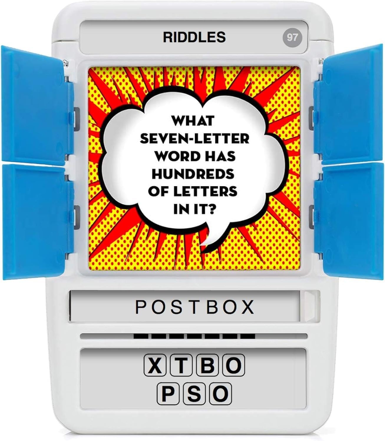 100 PICS Brain Teasers Travel Game - Solve 100 Puzzles | Flash Cards with Slide Reveal Case | Card Game, Gift, Stocking Stuffer | Hours of Fun for Kids and Adults | Age 6+