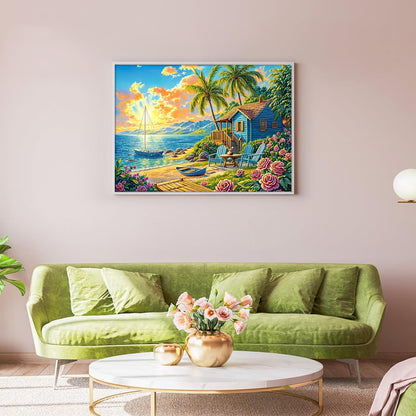 Jigsaw Puzzles for Adults 1000 Piece Puzzle for Adults 1000 Pieces Puzzle 1000 Pieces-Idyllic Rural Summer Landscape