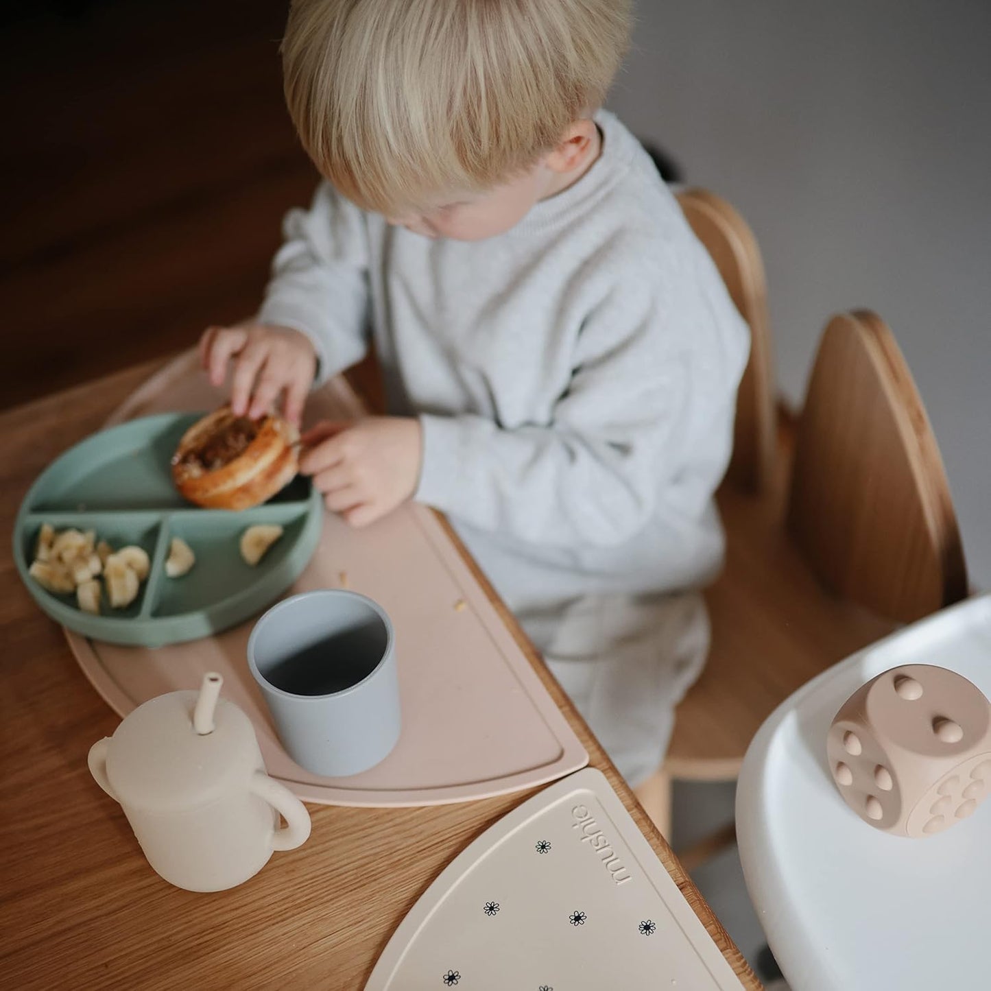 mushie Dinnerware Cups For Kids | Made in Denmark, Set of 2 (Ivory) - Colors B