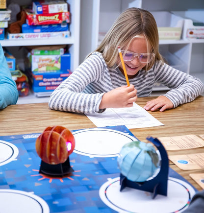 Ozobot OzoGoes to Sun, Earth & Moon STEAM Kit, Ages 8+, Learn Celestial Movements, Critical Thinking, NGSS Aligned, Group Learning, Assembly Guide, QR Digital Lessons, Robot Not Included
