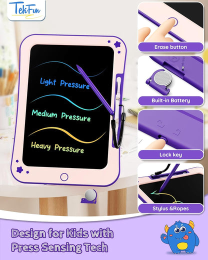Birthday Gifts for Kids, 10inch LCD Writing Tablet Doodle Board, Mess Free Coloring Drawing Pad,Toddler Travel Toys, 3 4 5 6 7 8 Year Old Girl Birthday Gift, Christmas Easter Toys