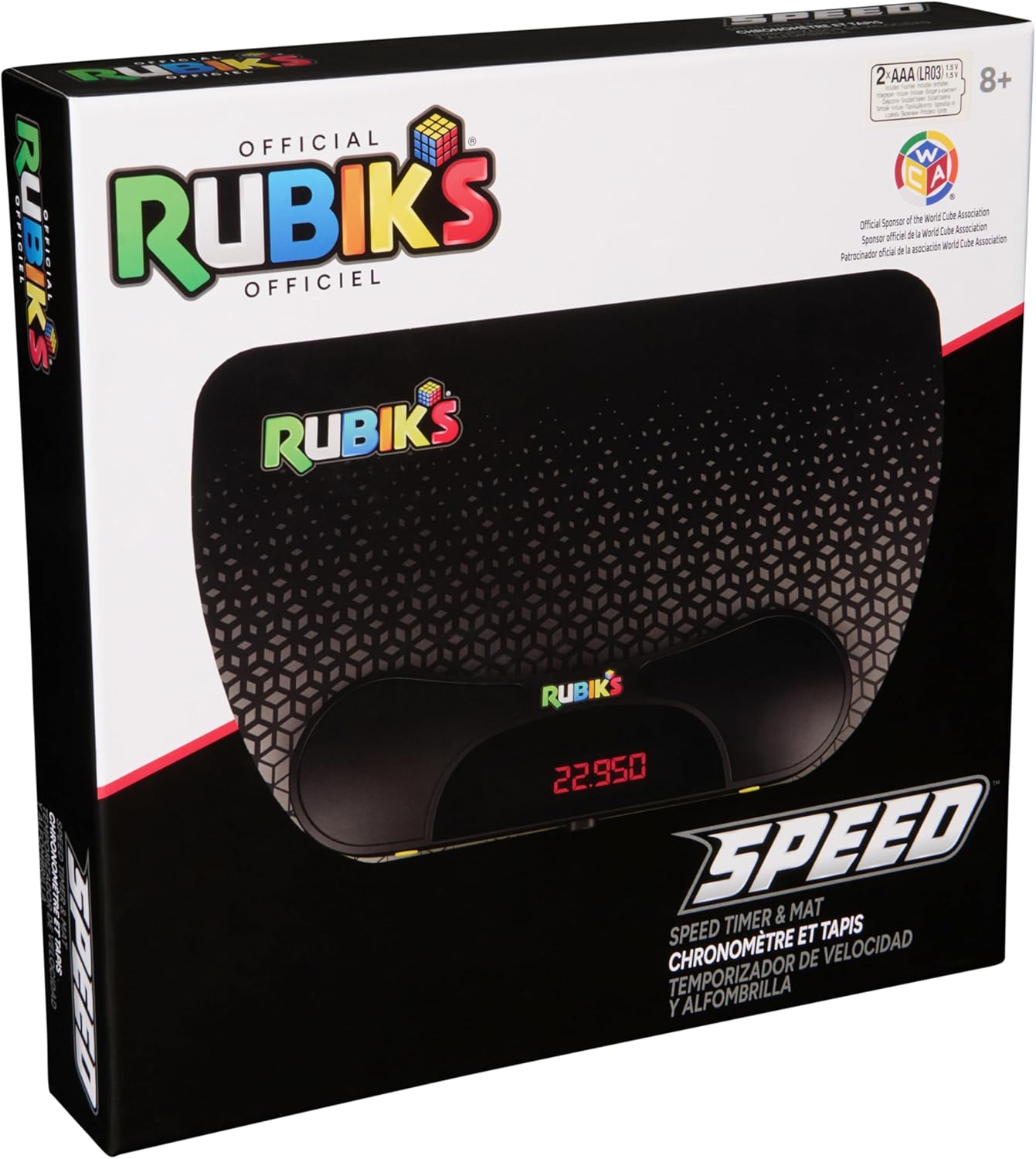 Rubik’s Cube, 3x3 Magnetic Speed Cube for Super Fast Solves, Twisting Fidget Toy, Challenging Brain Teaser & Sensory Puzzle for Adults, Teens, & Kids, for Ages 8 & Up