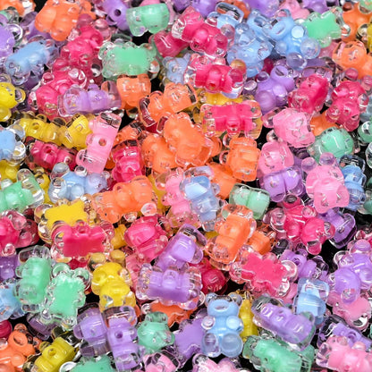 200g+ Candy Bulk Assorted Cute Kandi Beads for Jewelry Making, Bracelet Making Kit, Craft Supplies Charm Beads(Mixed II)