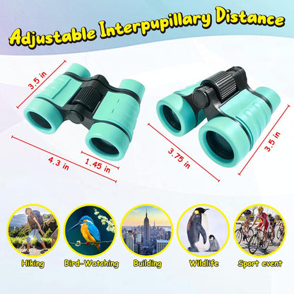 ESSENSON Binoculars for Kids Toys Gifts for Age 3, 4, 5, 6, 7, 8, 9, 10+ Years Old Boys Girls Kids Telescope Outdoor Toys for Sports and Outside Play, Bird Watching, Birthday Presents(Blue)