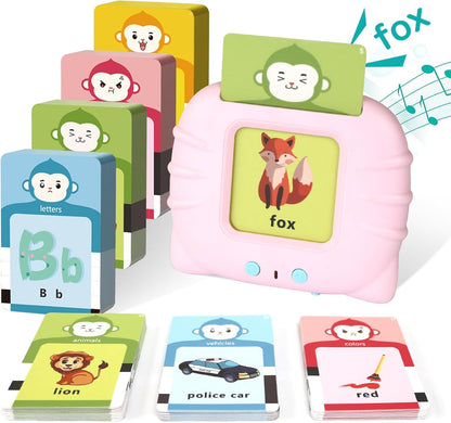 Toddler Girls Toys Talking Flash Cards-296 Sight Words, Educational Toys for 1 2 3 4 Year Old, Speech Therapy&Autism Learning Materials, Toddler Girlt Birthday Gift with Durable Cards