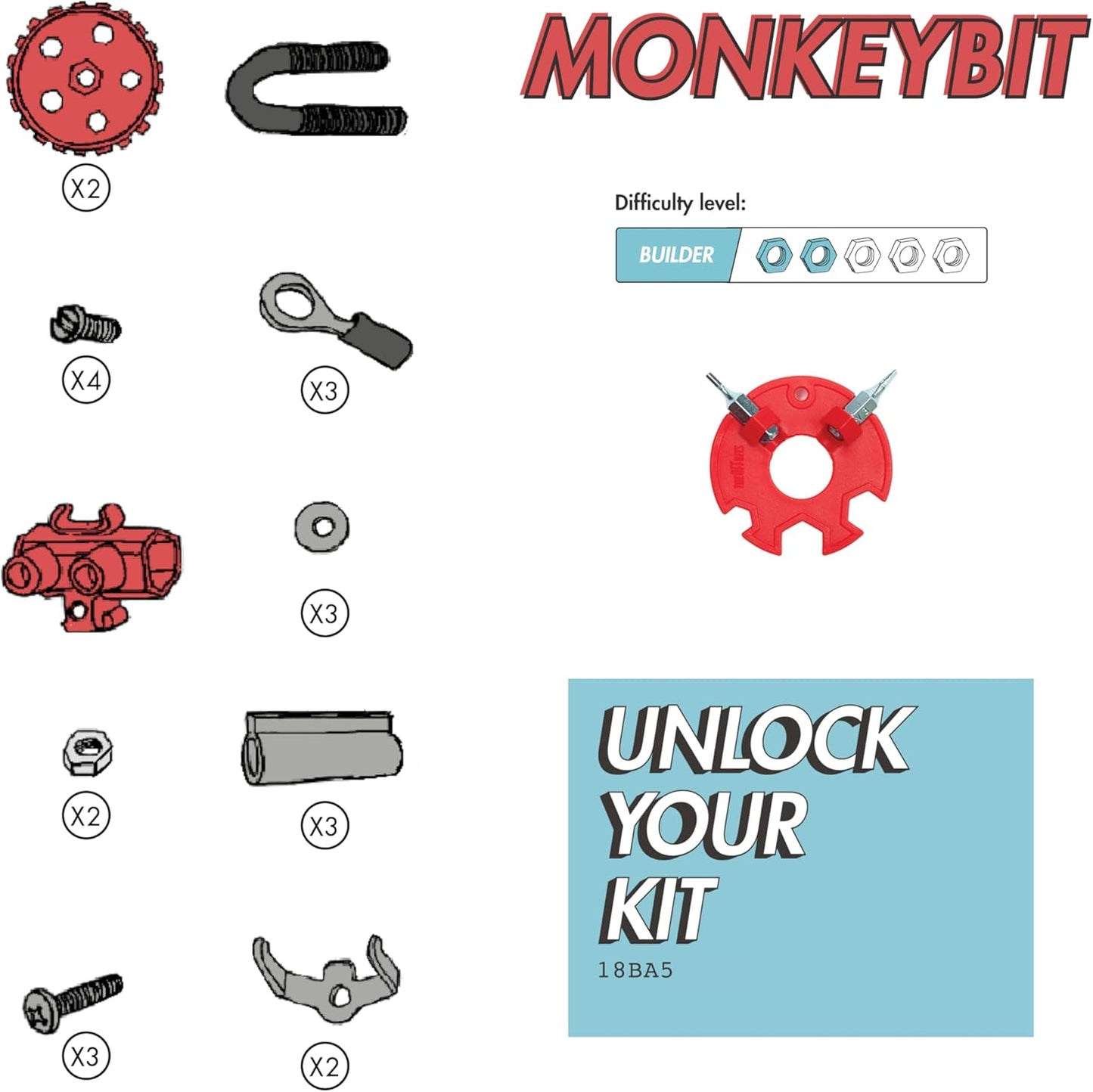 The OFFBITS Offbits Animal Kit - Pingubit, Penguin Model Size Kit with Super Tool + Online Community Unlocking Code, Black, Yellow, Grey, Small (Black Penguin)