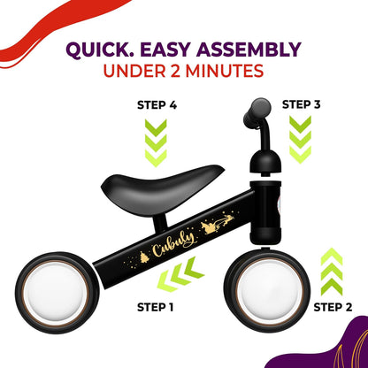 Baby Balance Bike for 1-3 Year – First Birthday Boy Girl Gifts 12-36 Month Mini Bike|Colorful Lighting Wheels|Ride on Toys |Toddler Balance Bike 1-3 Indoor/Outdoor Bike
