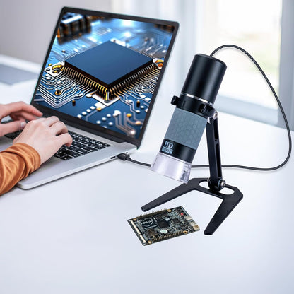 Jiusion 40 to 1000x Magnification Endoscope, 8 LED USB 2.0 Digital Microscope, Mini Camera with OTG Adapter Metal Stand, Compatible with Mac Windows 7 8 10 11 Android Linux Chrome Not for iPhone/iPad