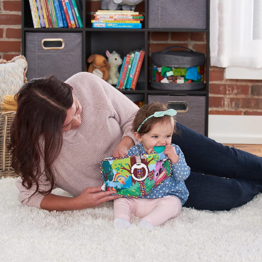 Lamaze Fun with Colors Soft Baby Book - High Contrast Baby Book with Crinkly Cloth Pages - Sensory Books for Babies Ages 6 Months and Up