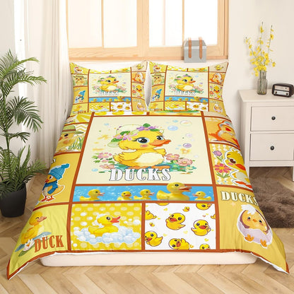 Drum Kit Duvet Cover,Kids Musical Instruments Bedding Set,Rock Music Comforter Cover for Boys Girls Room Decor,Neon Lighting Lightweight Bedspread Cover Twin Size with 1 Pillow Case(No Comforter)