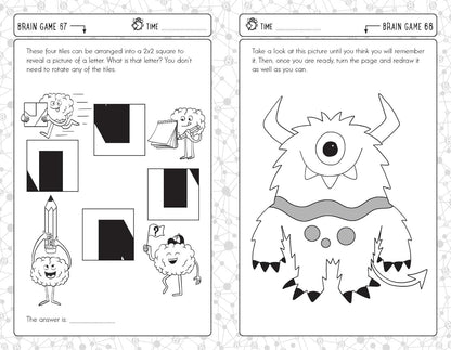 Brain Games for 8 Year Olds: Fun and Challenging Brain Teasers, Logic Puzzles, and More for Kids