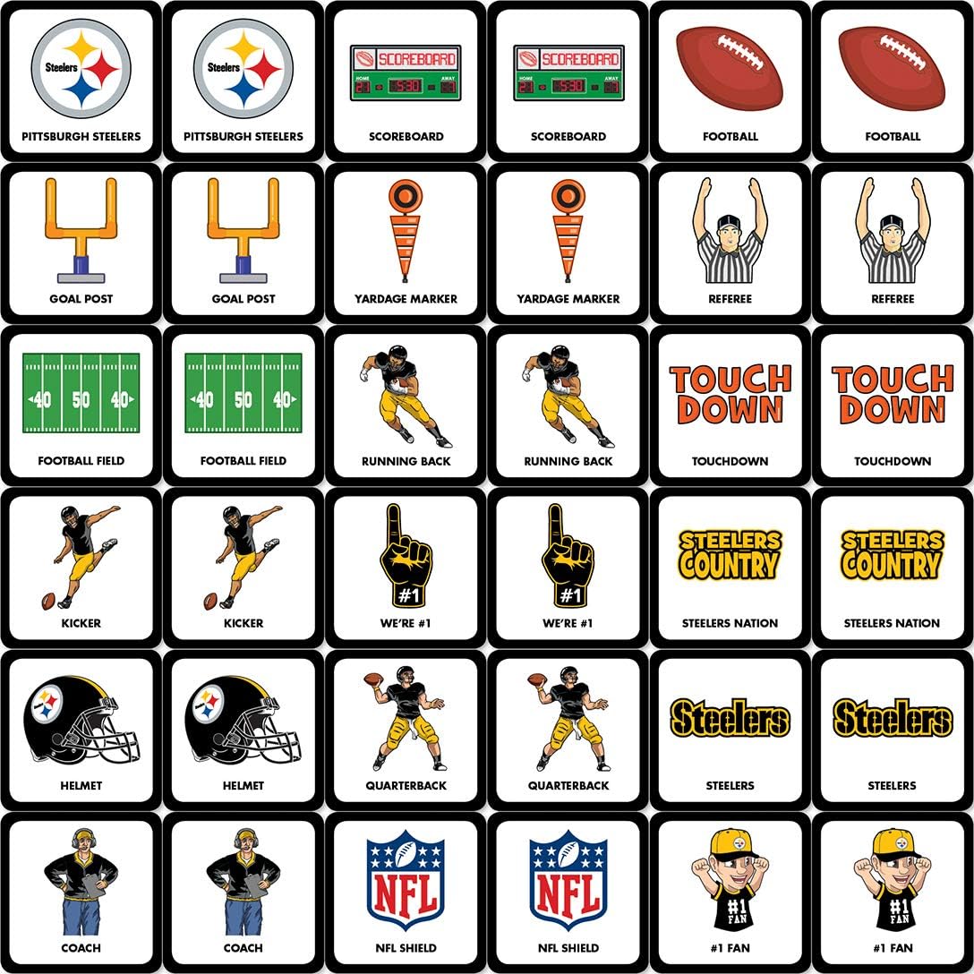 MasterPieces Sports Games - NFL Matching Game - Game for Kids and Family - Laugh and Learn