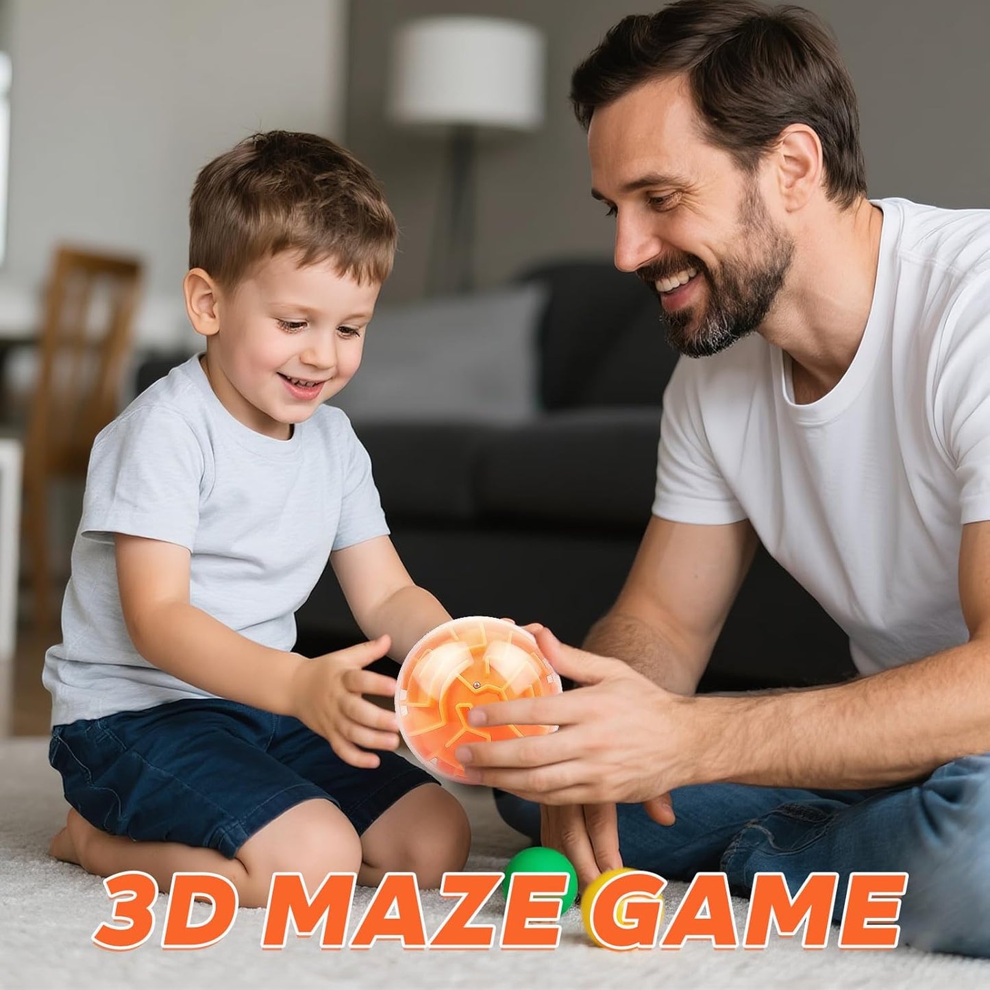 Amaze 3D Memory Sequential Maze Ball Puzzle Toy Gifts for Kids Adults - Challenges Game Lover Tiny Balls Brain Teasers Game (Rose)