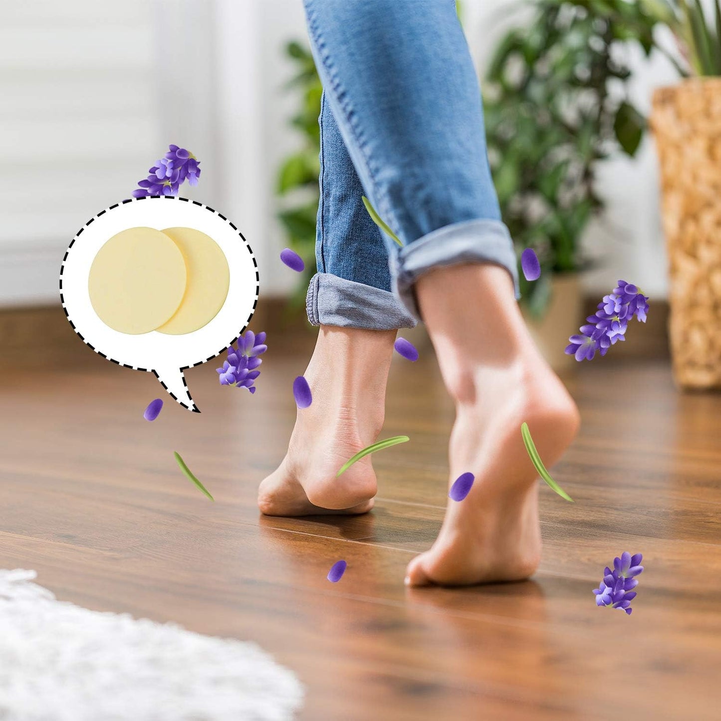 Maitys 24 Pcs Fragrance Discs Replacement Steam Mop Scent Practical Fragrance Compatible with Powerfresh and Symphony Series, Compatible with Model 1940, 1806 and 1132(Fresh Fragrances,24 Pcs)