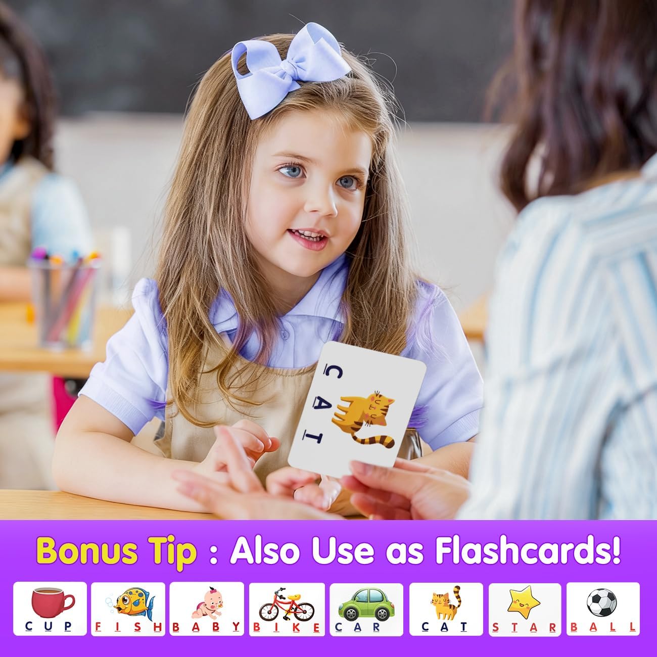 Matching Letter Game for 3 4 5 Year Old Girls Gifts, ABC Learning Toys for Kids Age 3-5, Educational Spelling Games Toys for Toddler Age 4-8, Preschool Birthday Gifts for 2 3 4 5 Year Old Boys Girls