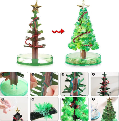 Crystal Growing Kit|Crystal Growing Kit, Mini Flower Tree Cherry Blossom Paper Trees Toys Desk Decor for Kids on Birthday, Christmas Style 2