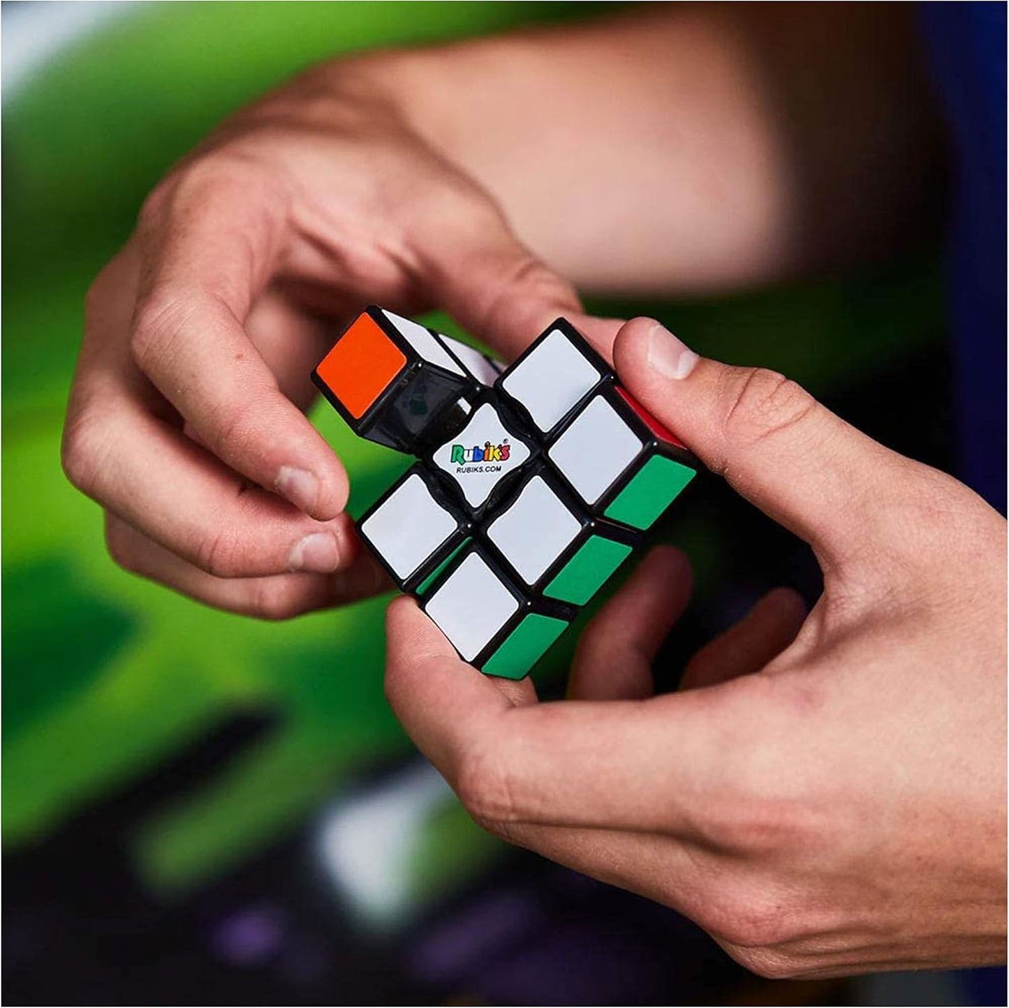 RUBIK'S, SPIN MASTER Rubik's 3x1 Edge Original Cube Beginner Professional Color Cobination Puzzle Problem Solving One Layer Suitable for Kids Age 8+