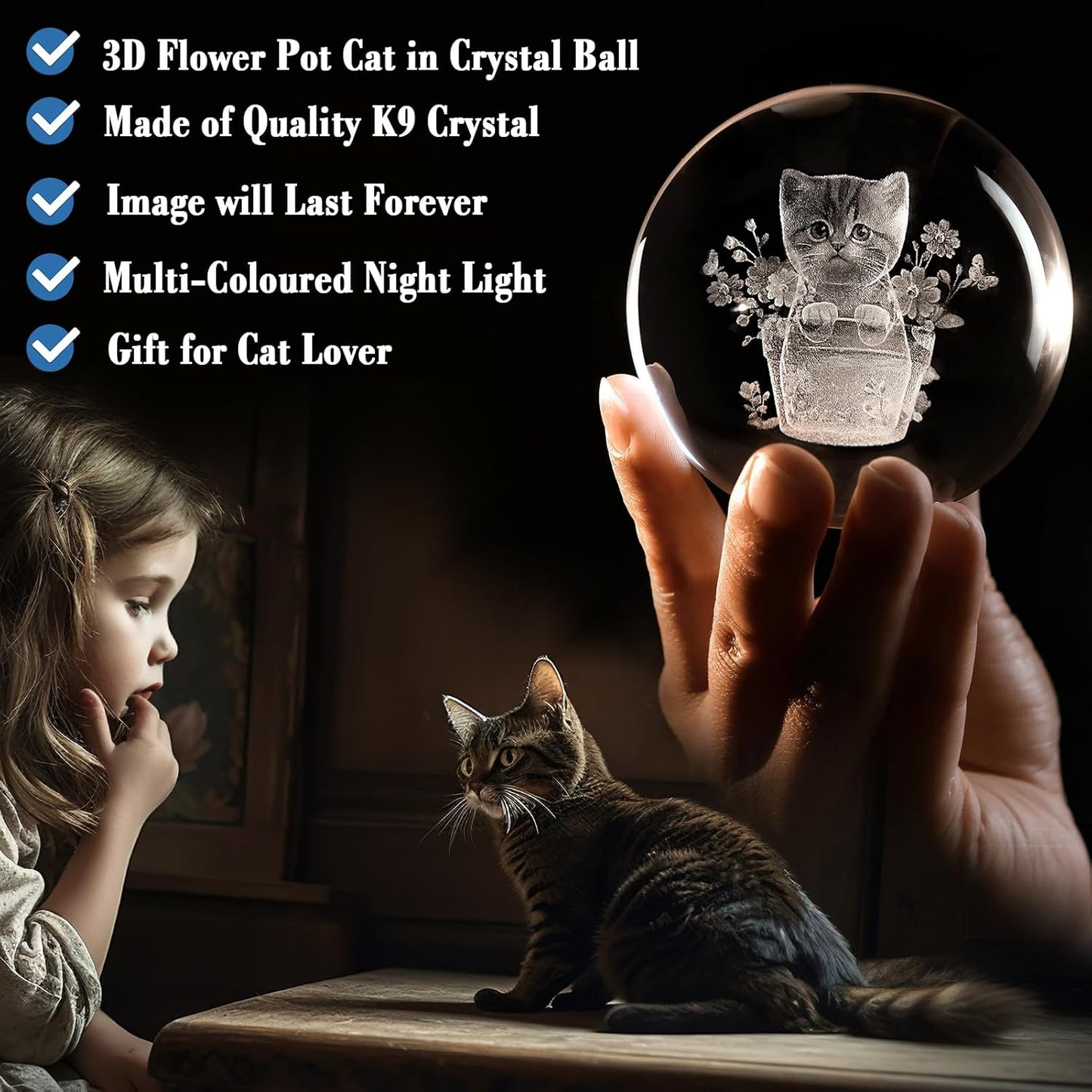 IFOLAINA 3D Solar System Crystal Ball Model Gift Space Astronomy Gift Planets Multicolor Universe Globe Ball Science Astrophysics Gift Night Light Kids Bedroom Adults Gift