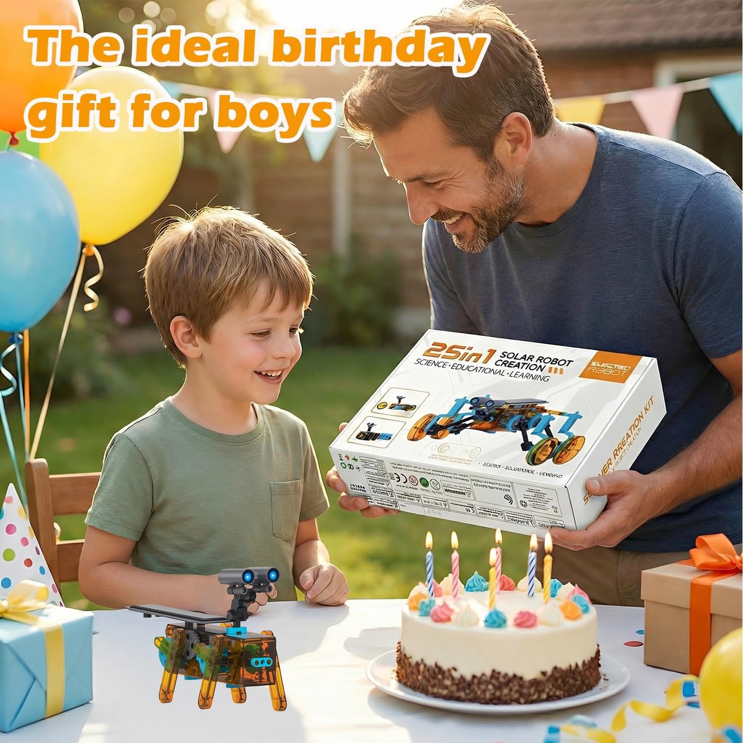 STEM 25-in-1 Education DIY Solar Power Toys for Boys Age 8-12, Science Kits Robots Toys for Ages 8-13, Building Toys Robotics Experiment Set Birthday Gifts for Kids 8 9 10 11 12 13 14+ Years Old