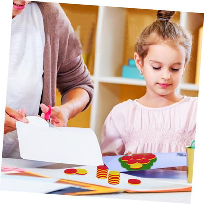 BESPORTBLE 2sets Discs Math Learning Counters Math Addition Math Counters Counting Blocks for Counting Blocks for Math Tokens Color Counting Chips 100pcs*2