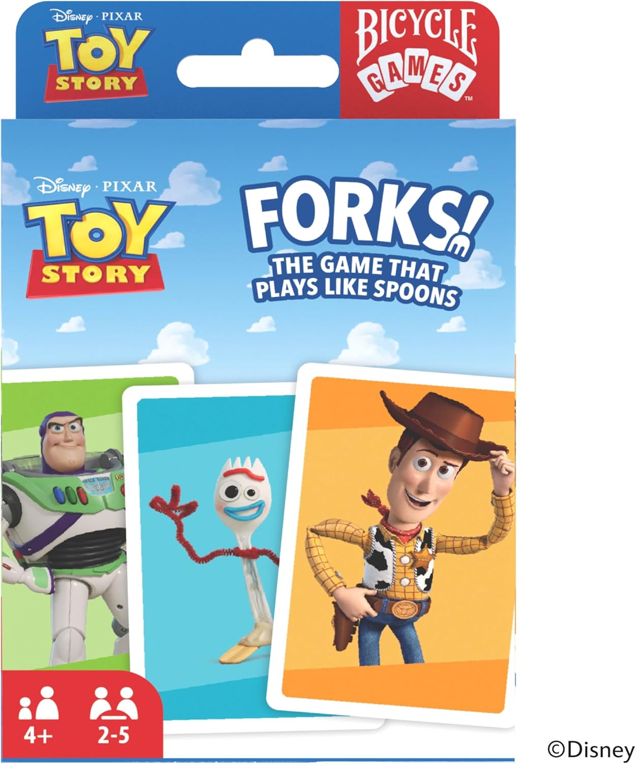 Bicycle Disney and Pixar 3-in-1 Card Games, Old Maid, Go Fish & Memory, Featuring Toy Story, Finding Nemo & Inside Out Characters, Kids Card Games Ages 4+, Family Games for 2-6 Players