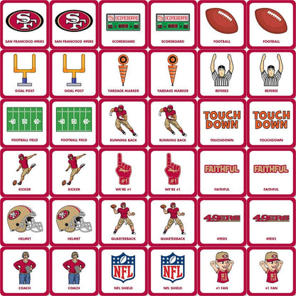 MasterPieces Sports Games - NFL Matching Game - Game for Kids and Family - Laugh and Learn