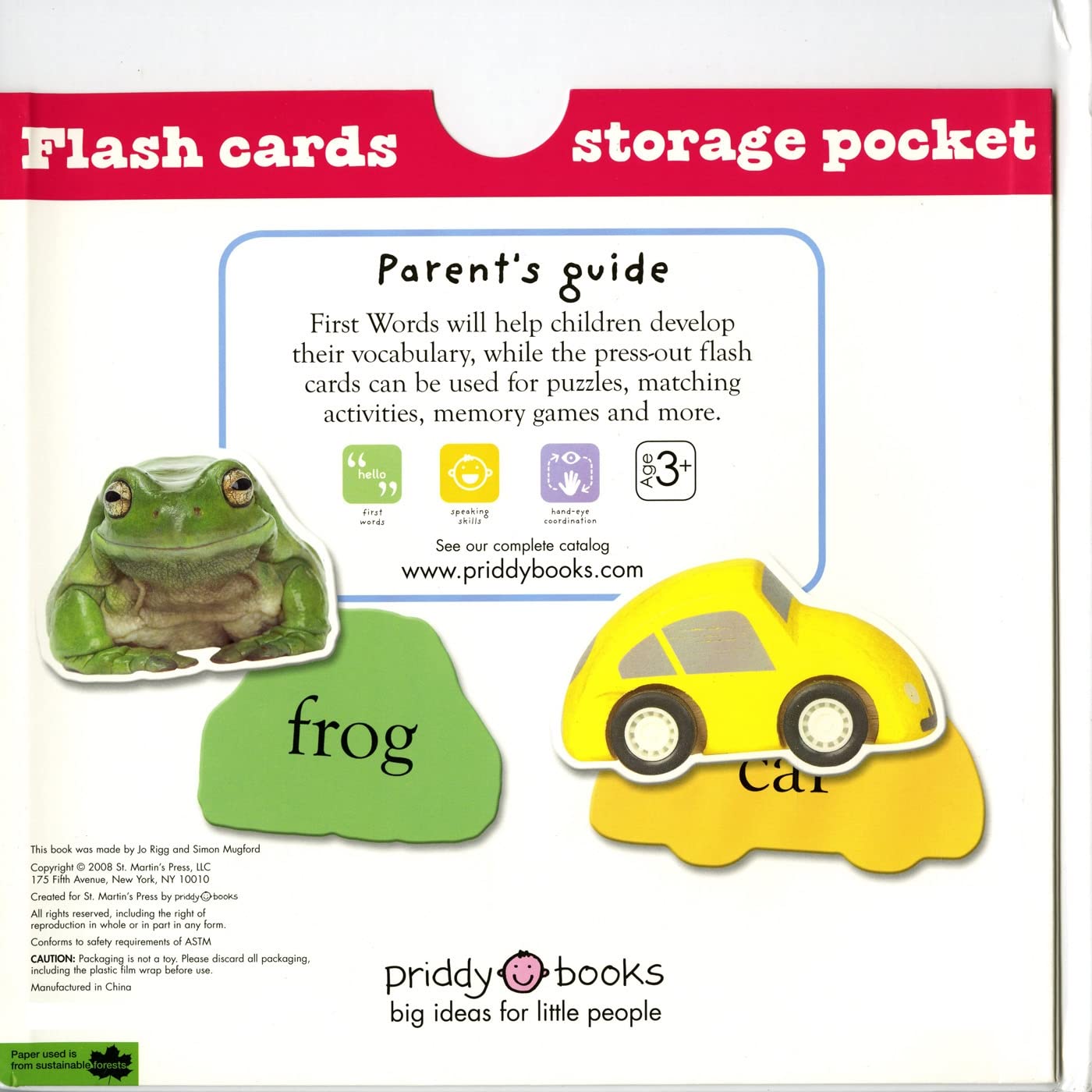First Words Flash Card Book (Flash Cards and Book Set)
